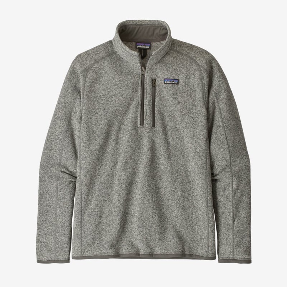 Patagonia Men’s Better Sweater Quarter Zip (Size Large, Stonewash Gray)